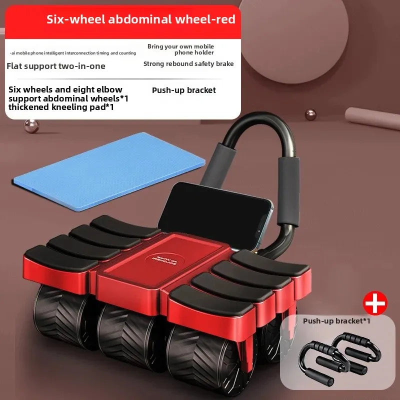 Six-Wheel Automatic Abdominal Wheel.