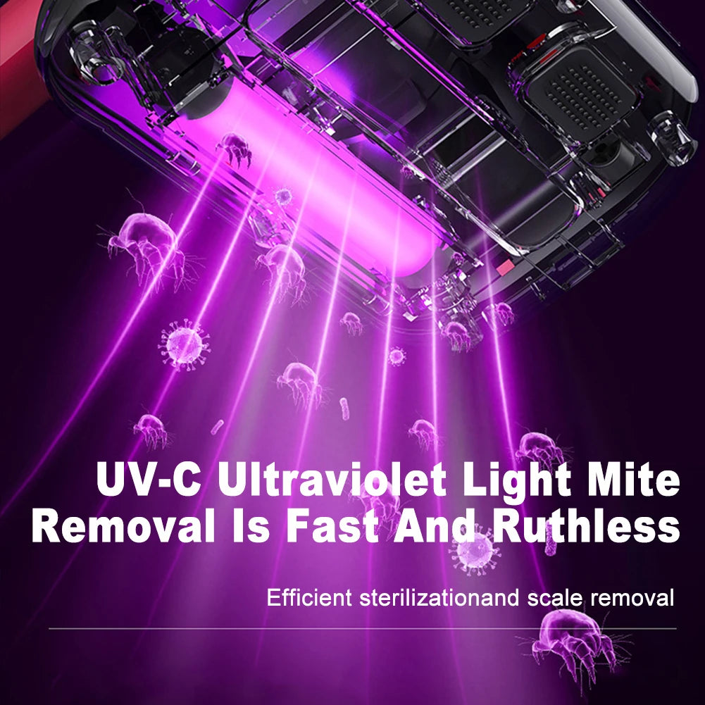 Wireless vacuum mite removal machine.