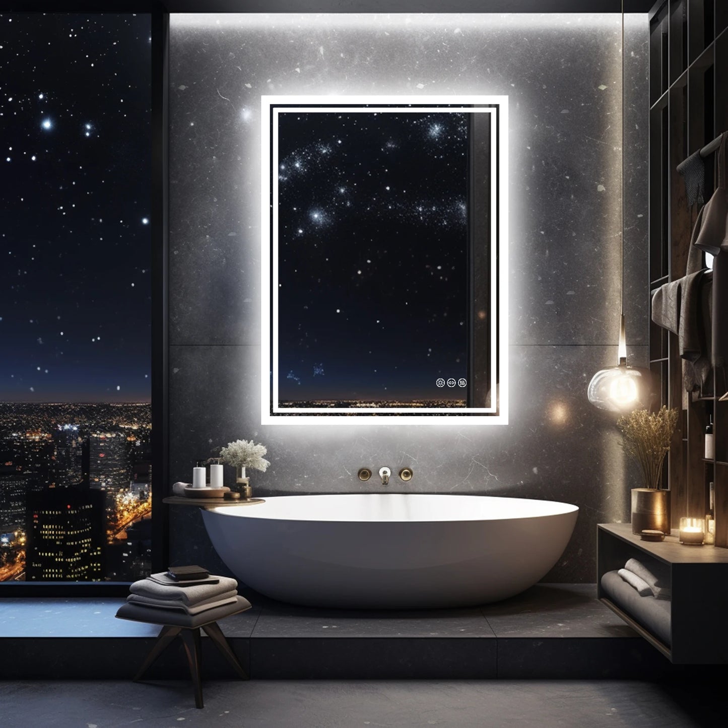LED Backlit Bathroom Vanity Mirror.