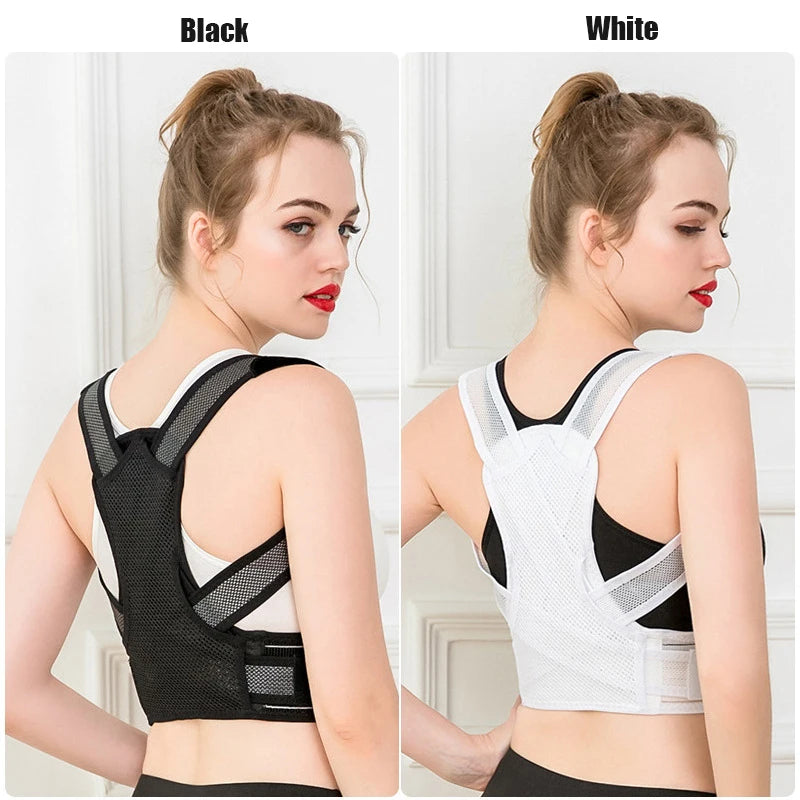 Shoulder Posture Adjustable Upper Back Brace Corrector.