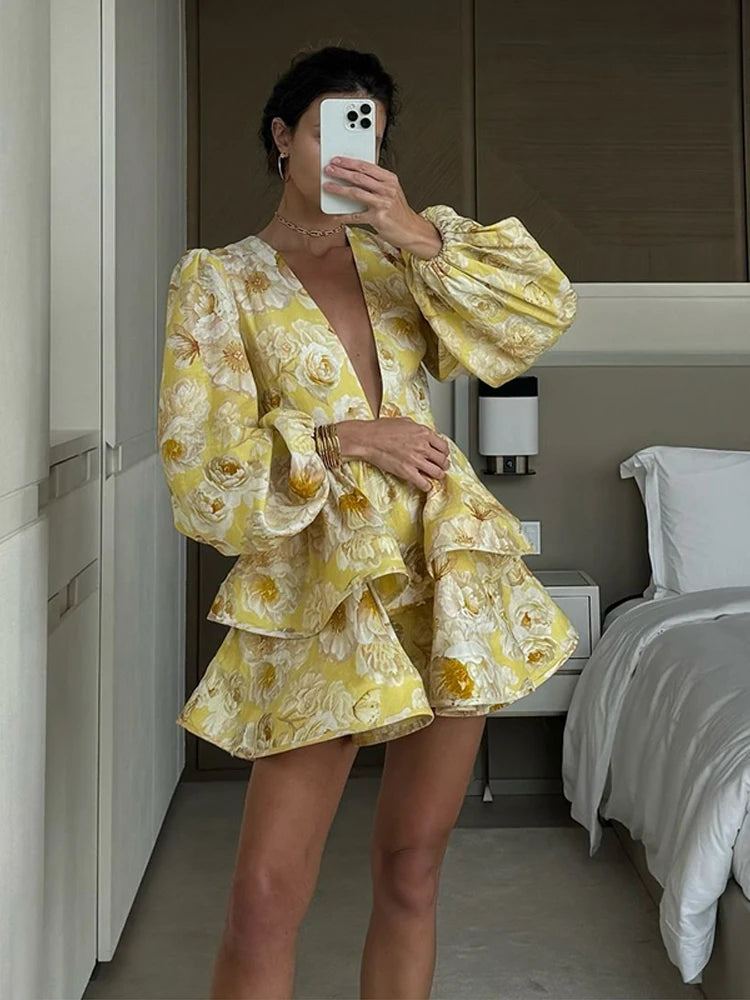 The Ruthy Ruffles Mini Dress.