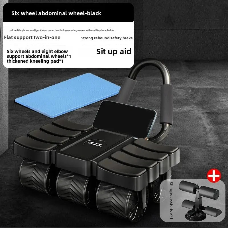 Six-Wheel Automatic Abdominal Wheel.