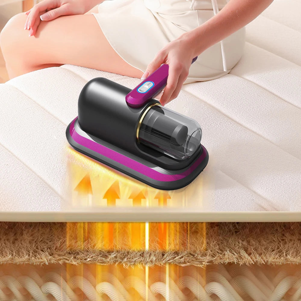 Wireless vacuum mite removal machine.