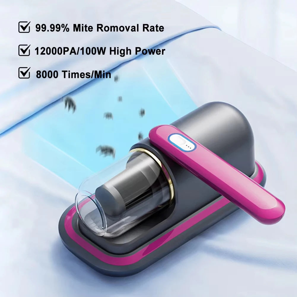 Wireless vacuum mite removal machine.