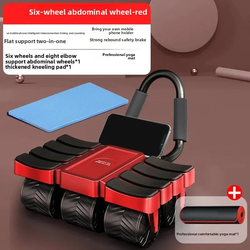 Six-Wheel Automatic Abdominal Wheel.