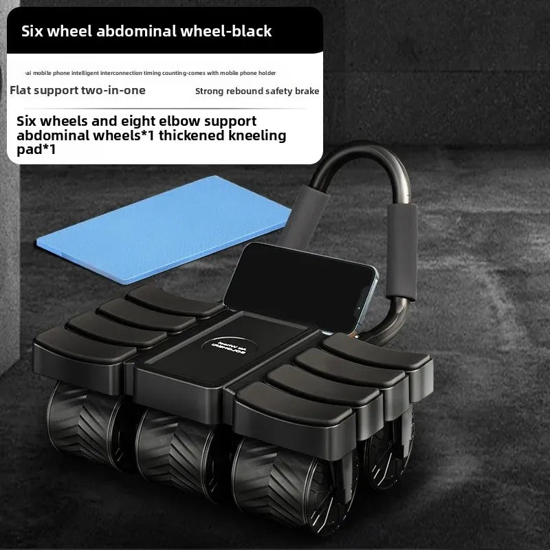 Six-Wheel Automatic Abdominal Wheel.