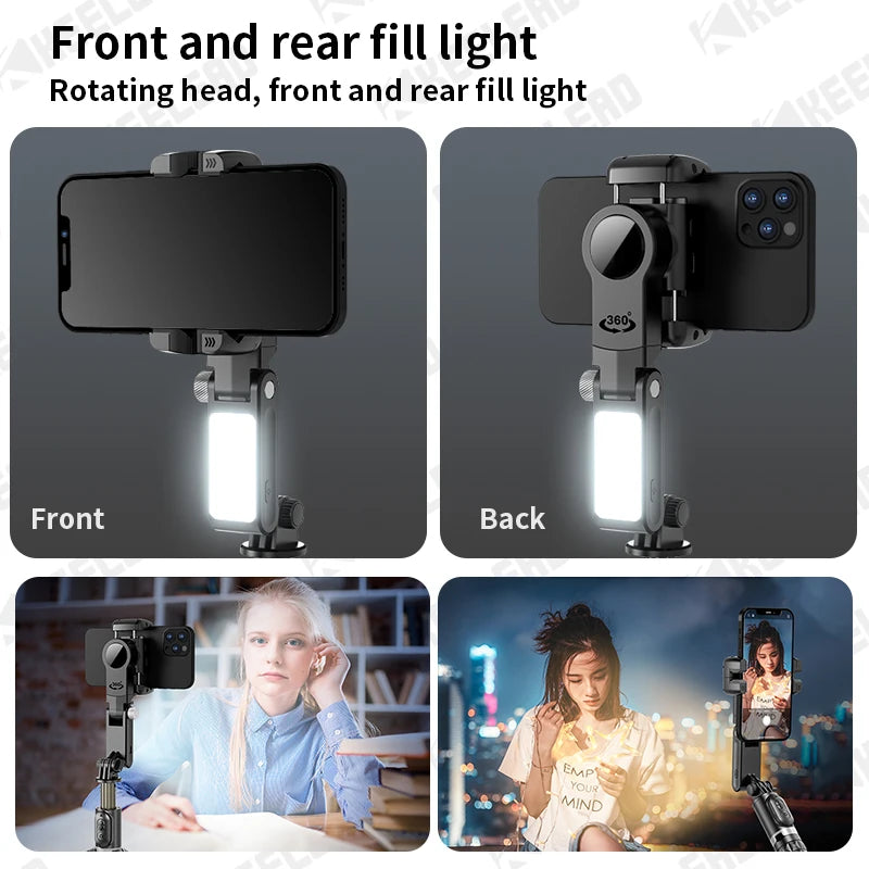 Selfie Tripod with Fill Light for Smartphone