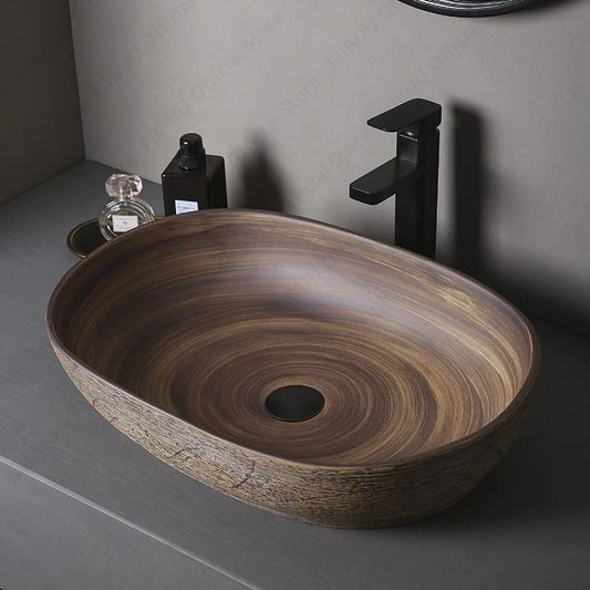 Ceramic Vessel Vanity Sink.
