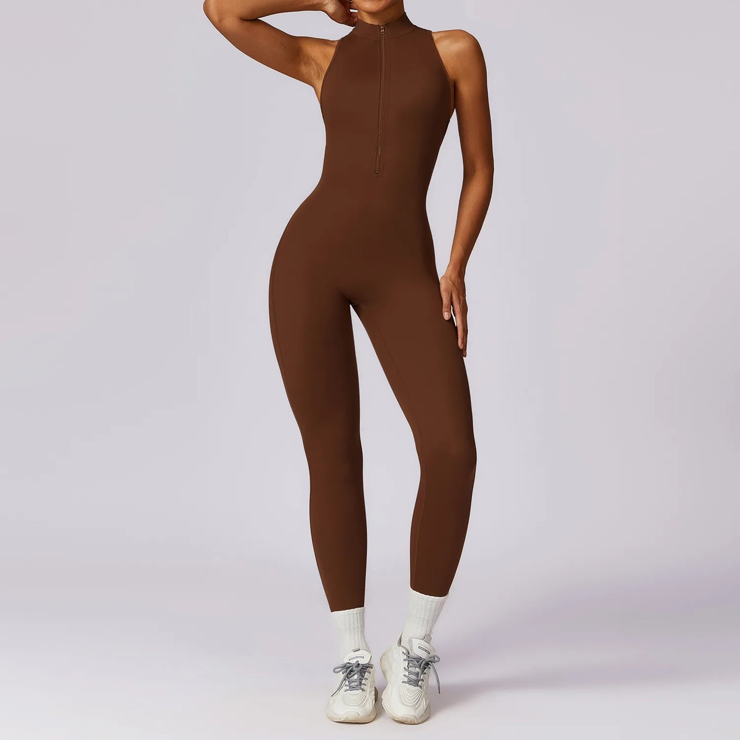 V Back One-piece Yoga Suit.