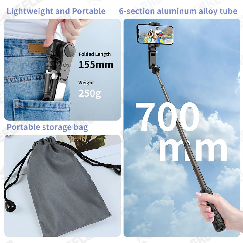 Selfie Tripod with Fill Light for Smartphone