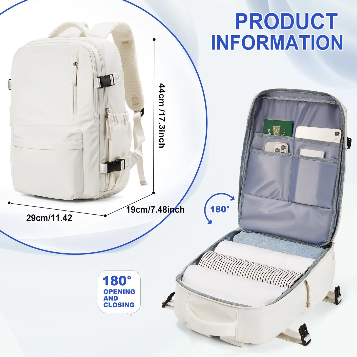 Unisex Travel Backpack.