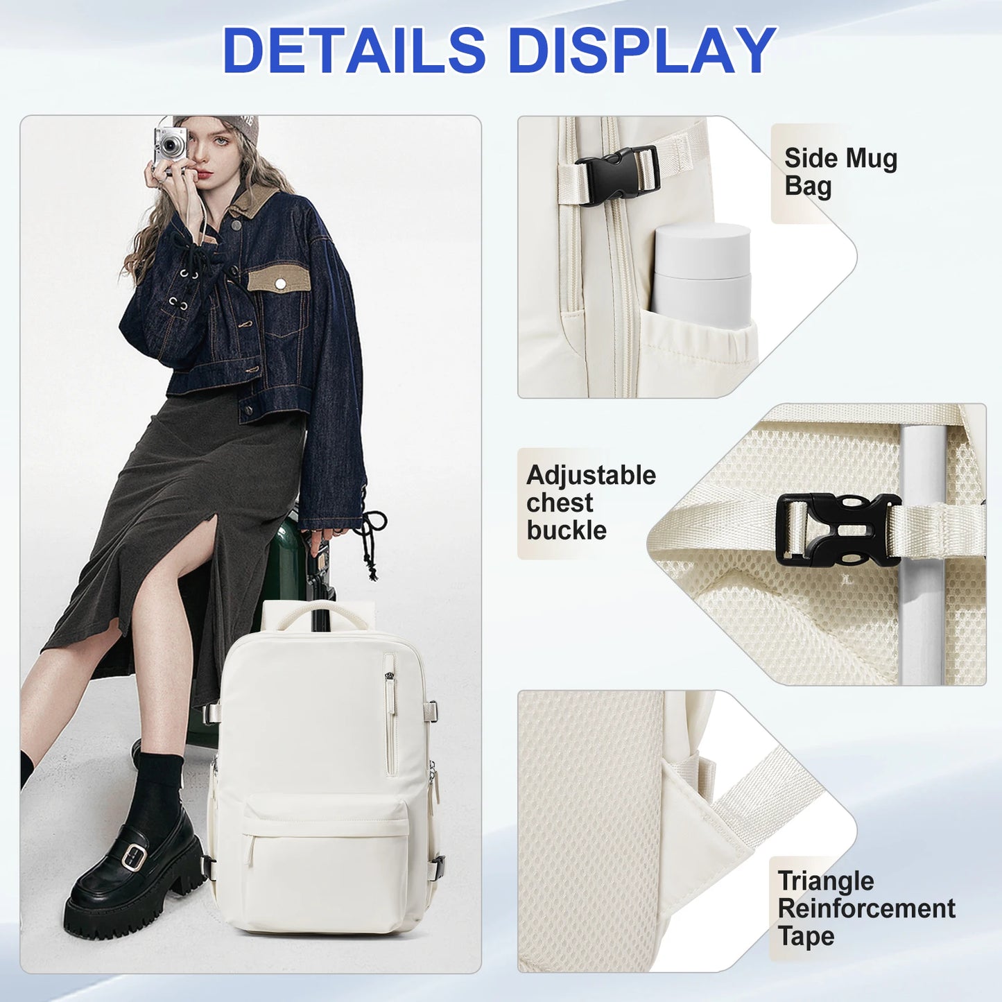 Unisex Travel Backpack.