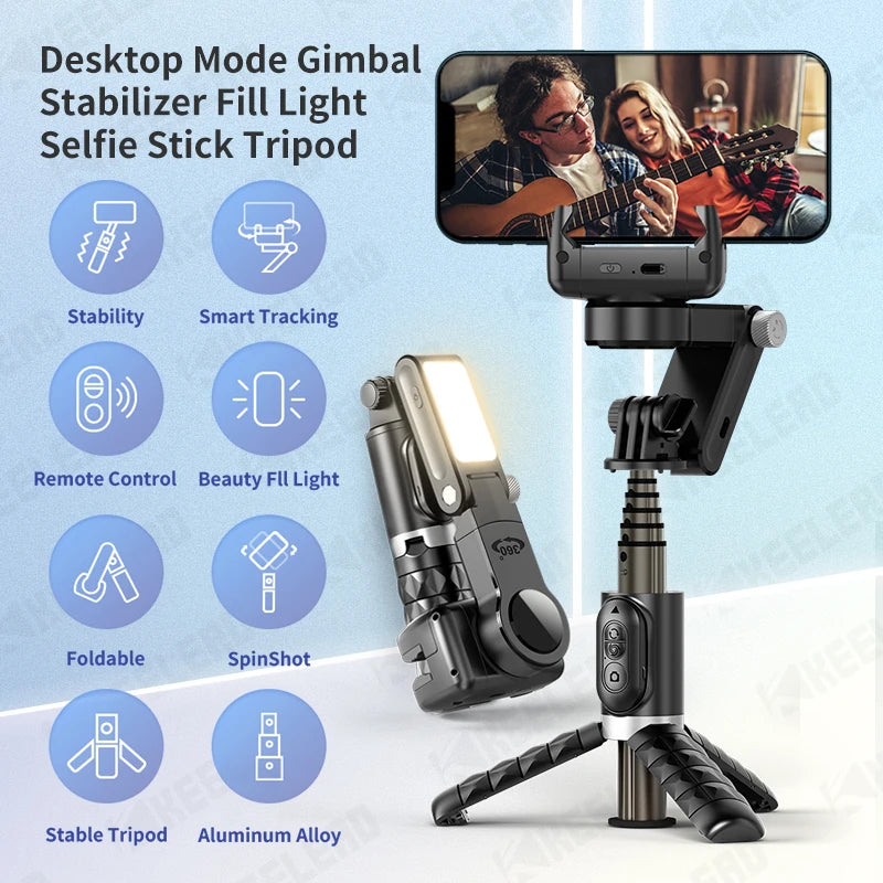 Selfie Tripod with Fill Light for Smartphone